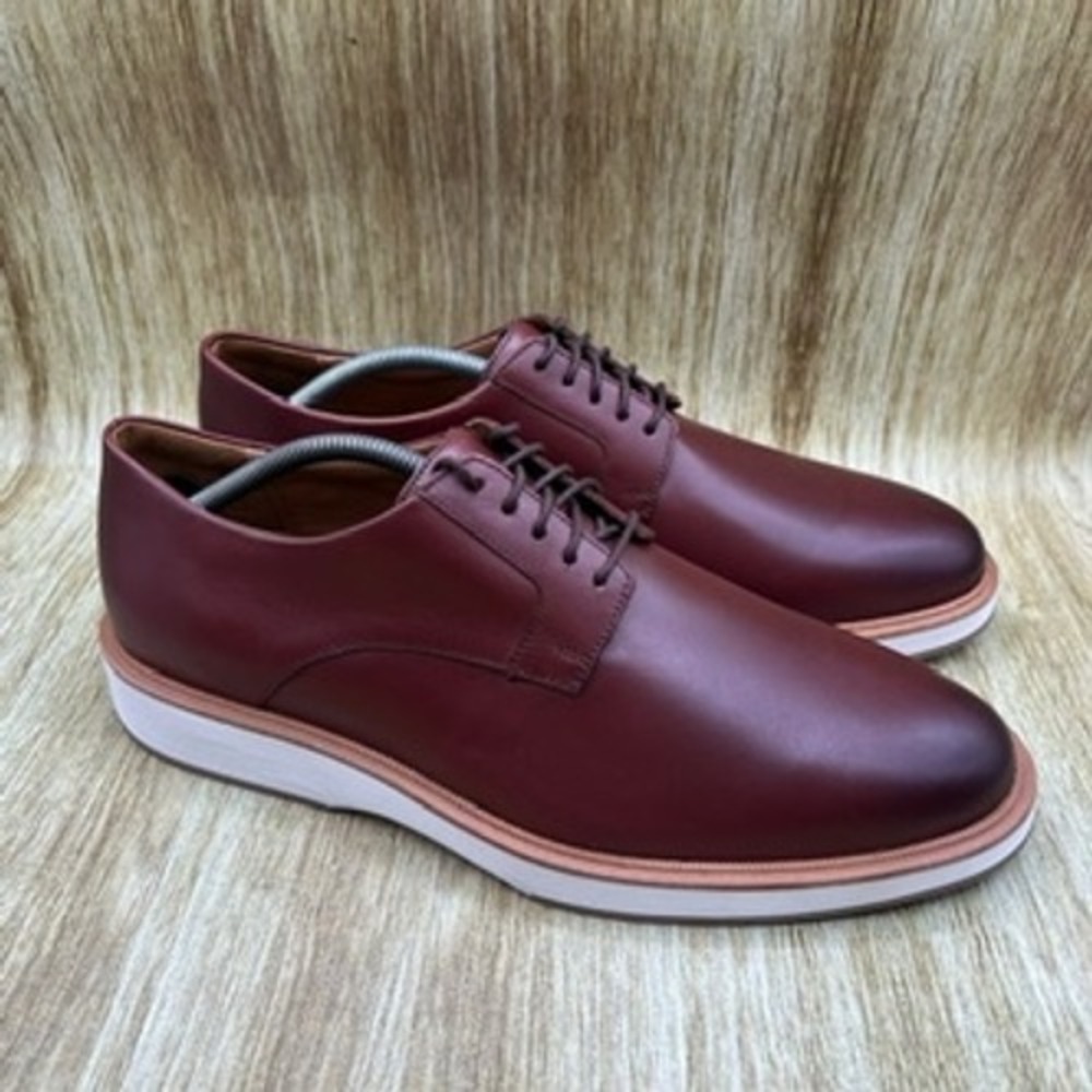 Allen Edmonds Benson Derby Men's Size 11 D Chili Leather Plain Toe Wedge 7797